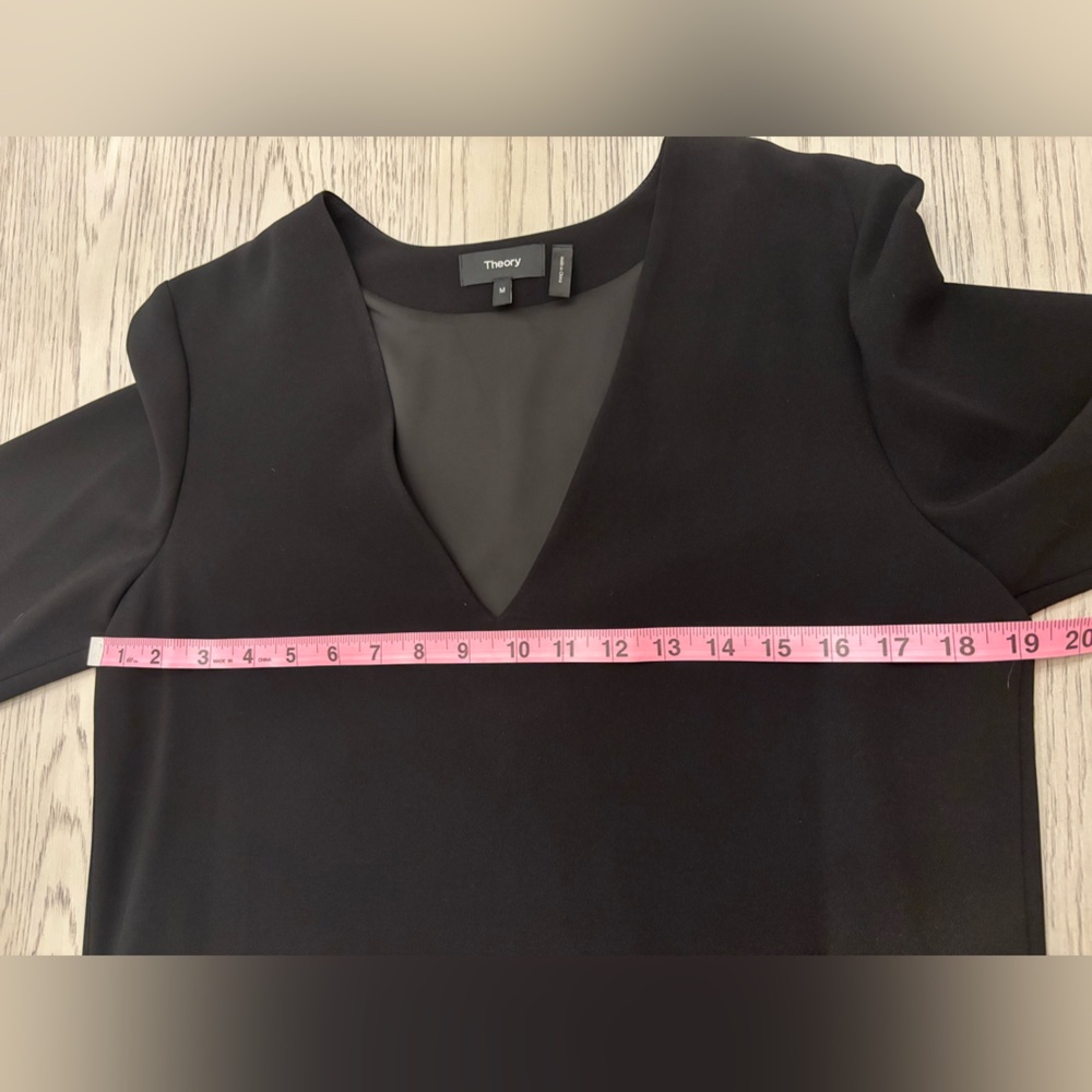 Theory Ulyssa Crepe Dress In Black Size M - Picture 9 of 11